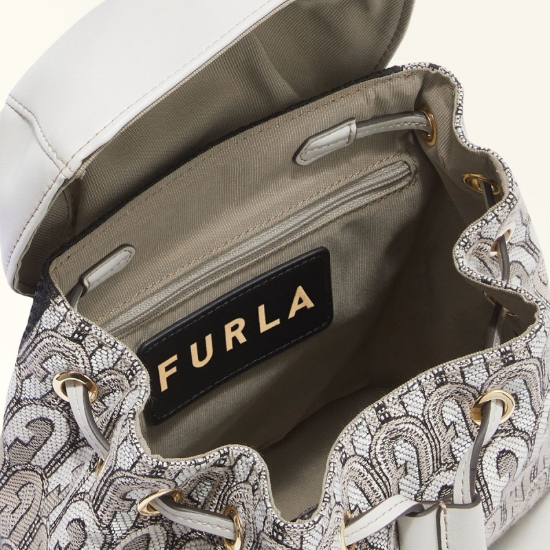 Furla FLOW Rygsække Dame Grå | 1274-IYNAJ