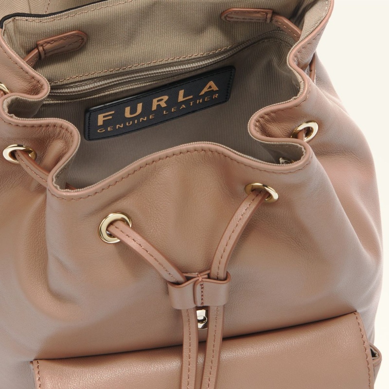 Furla FLOW Rygsække Dame Kaffe | 7093-QHDVZ