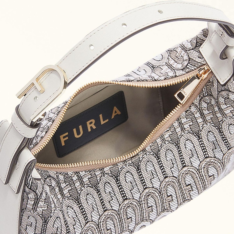 Furla FLOW Skuldertasker Dame Grå | 3589-ZUGBL