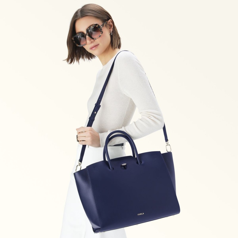 Furla GENESI Totes Dame Mørkeblå | 5864-RDGQK