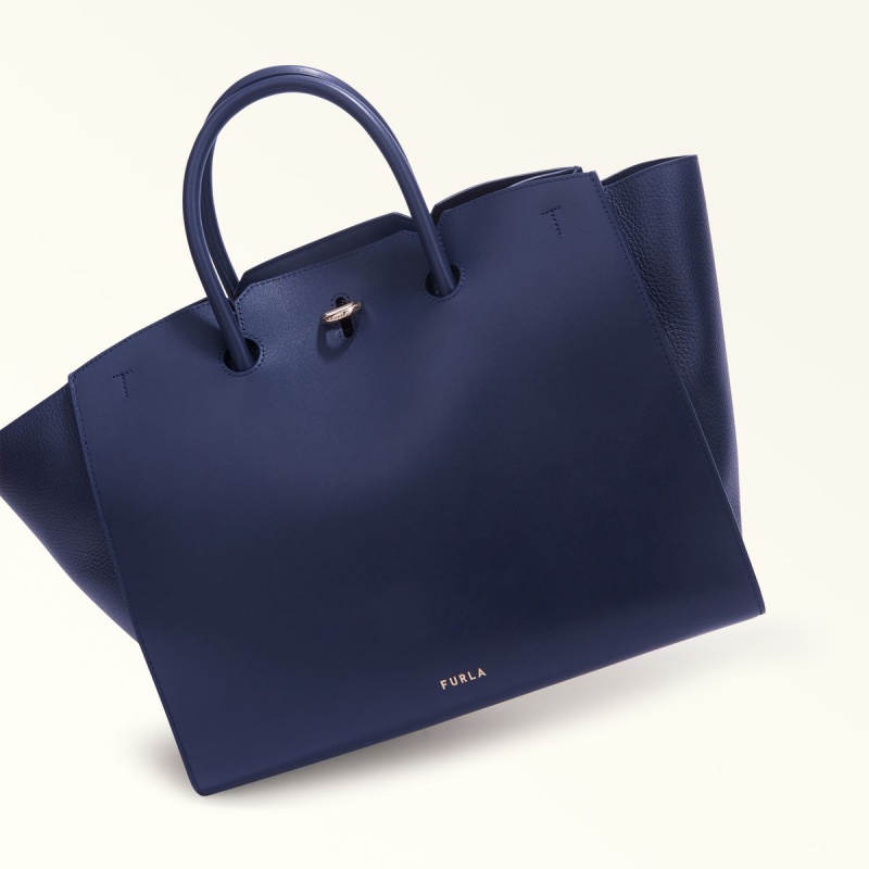 Furla GENESI Totes Dame Mørkeblå | 5864-RDGQK