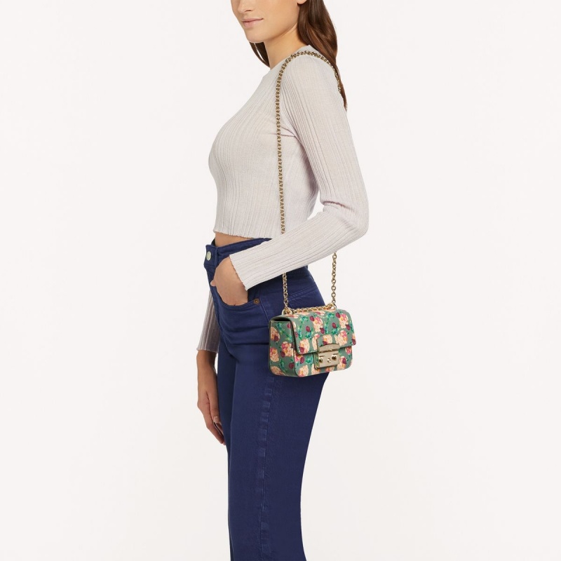 Furla METROPOLIS Crossbody Taske Dame Grøn | 8073-TWOFJ