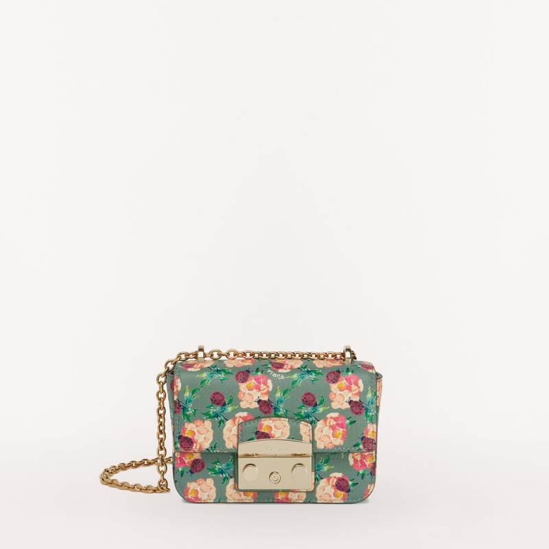 Furla METROPOLIS Crossbody Taske Dame Grøn | 8073-TWOFJ