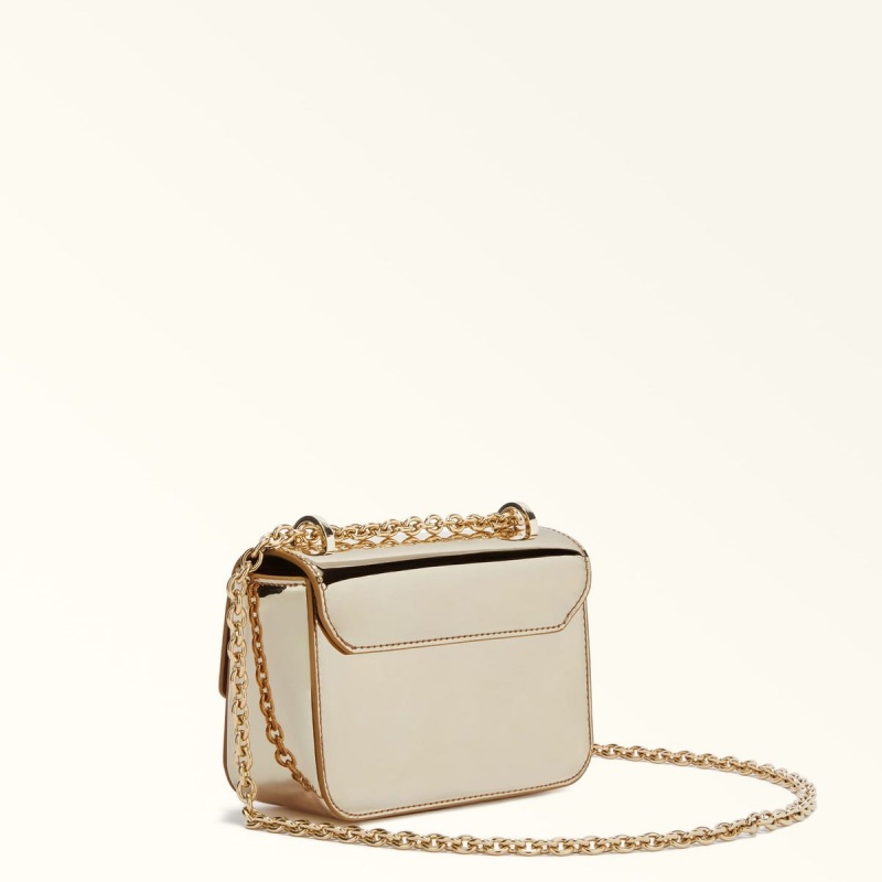 Furla METROPOLIS Crossbody Taske Dame Guld | 2068-QVWEY