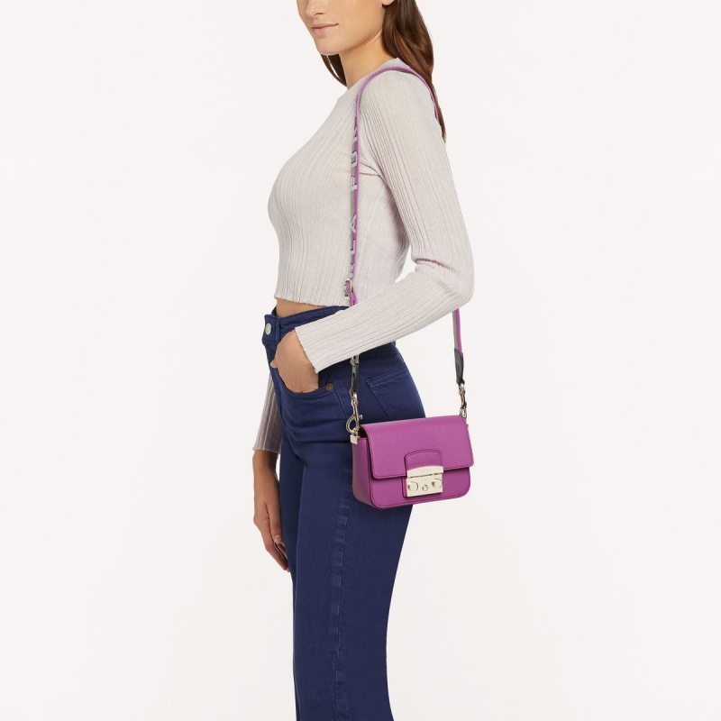 Furla METROPOLIS Crossbody Taske Dame Lilla | 1025-TIDBU