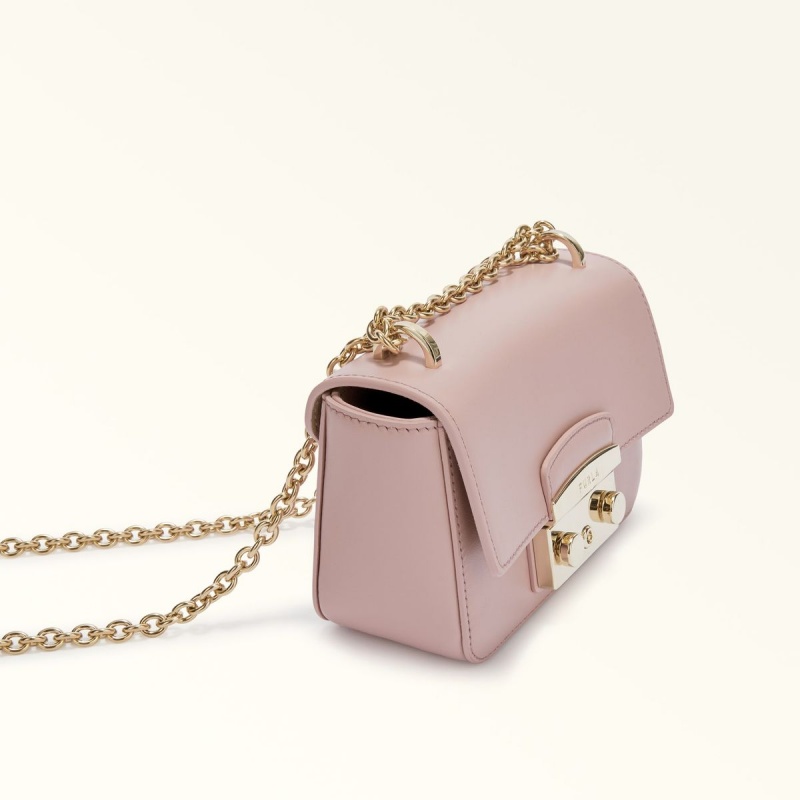 Furla METROPOLIS Crossbody Taske Dame Lyserød | 7469-WIZPF