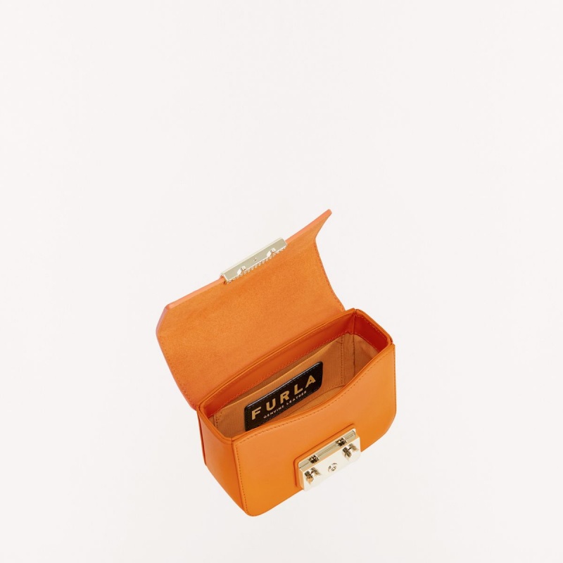 Furla METROPOLIS Crossbody Taske Dame Orange | 6093-BTZAH