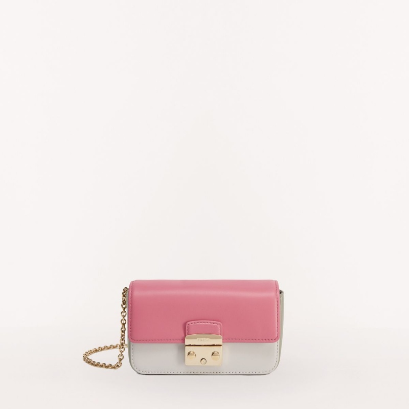 Furla METROPOLIS Mini Tasker Dame Lyserød Hvide | 8397-DLWOG