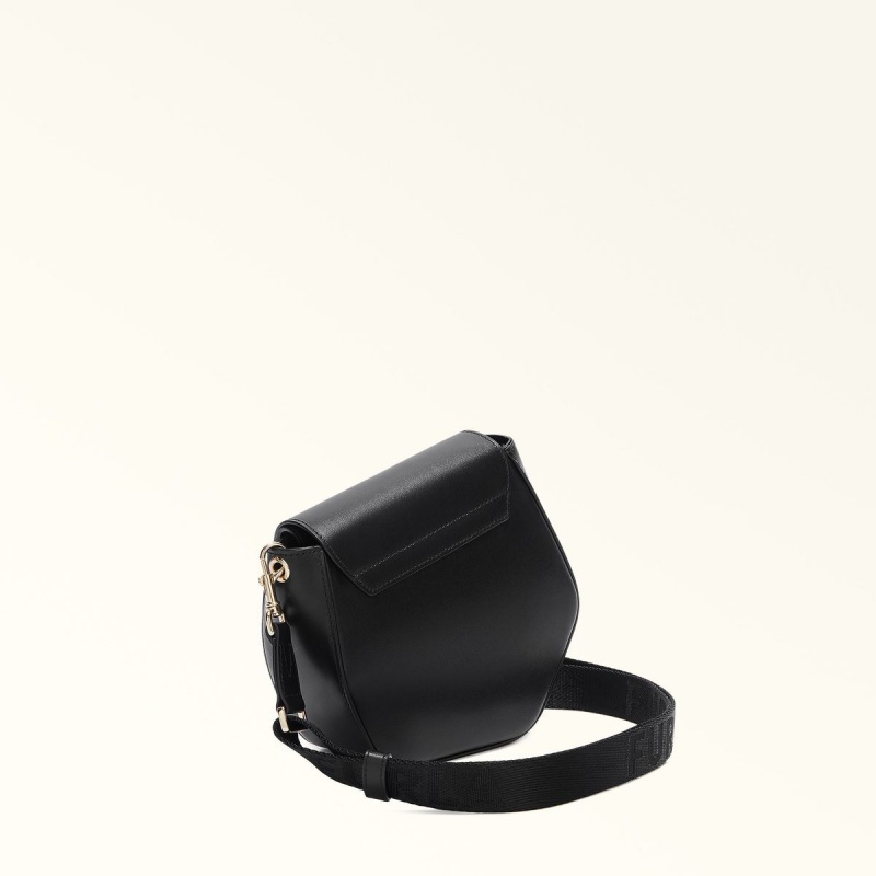 Furla METROPOLIS PRISMA Crossbody Taske Dame Sort | 7502-JSIEB