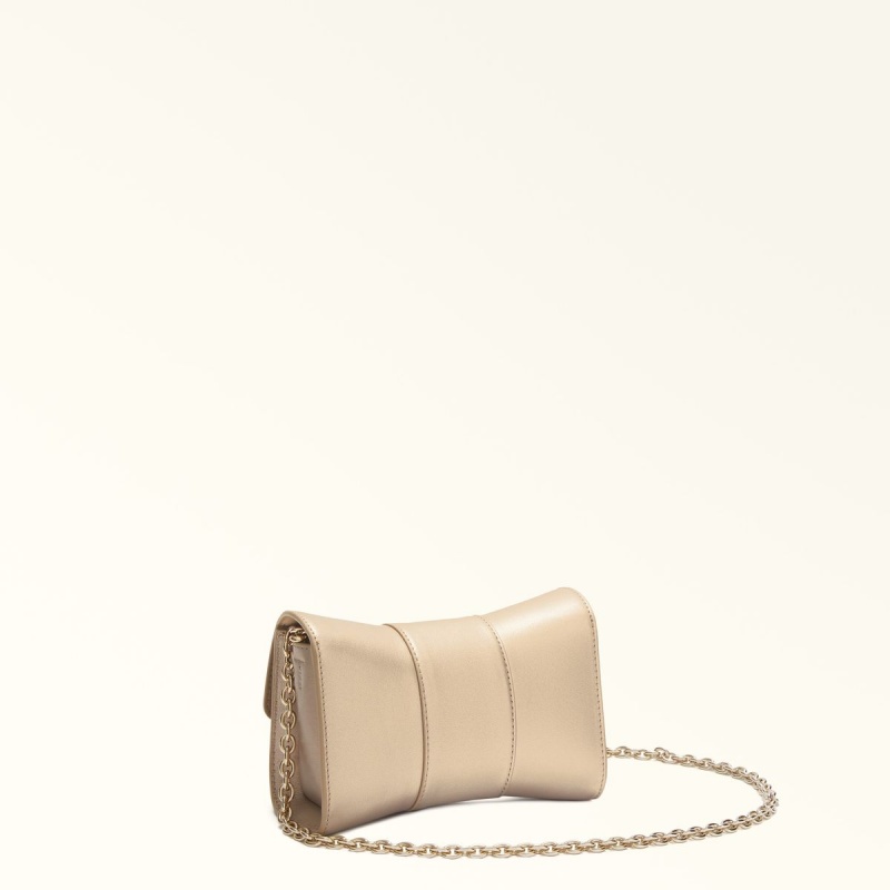 Furla METROPOLIS REMIX Crossbody Taske Dame Beige | 9213-ETSXO