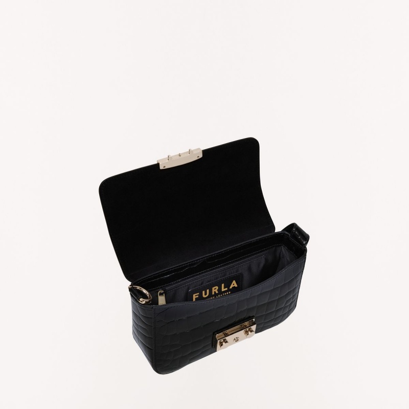 Furla METROPOLIS Skuldertasker Dame Sort | 2849-JXEVS