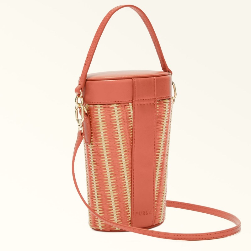 Furla NET Crossbody Taske Dame Rød Gul | 2831-GZEDV