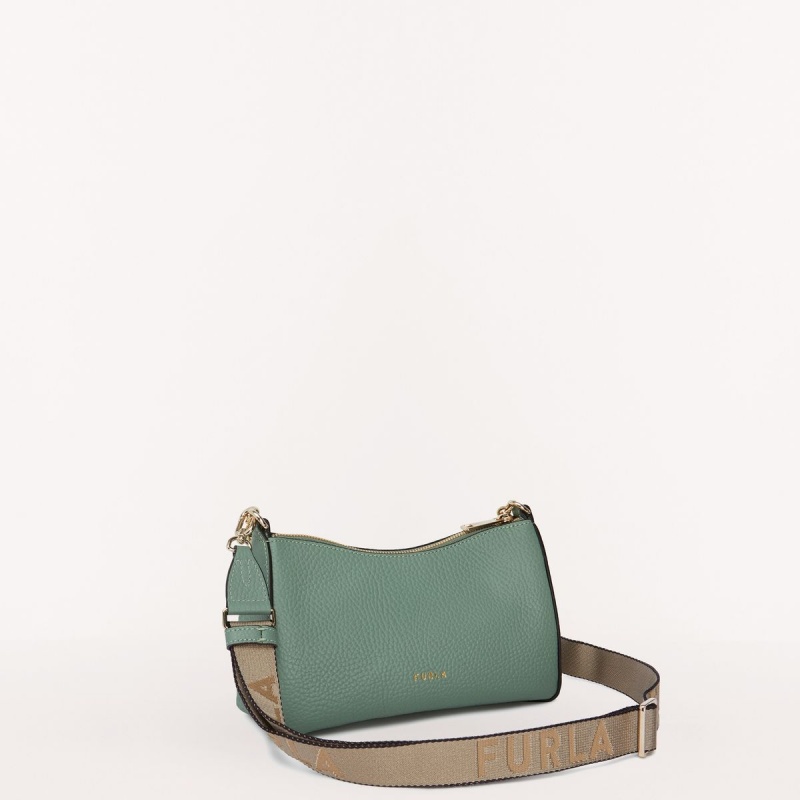 Furla PRIMULA Crossbody Taske Dame Grøn Grå Brune | 2503-FCZGL