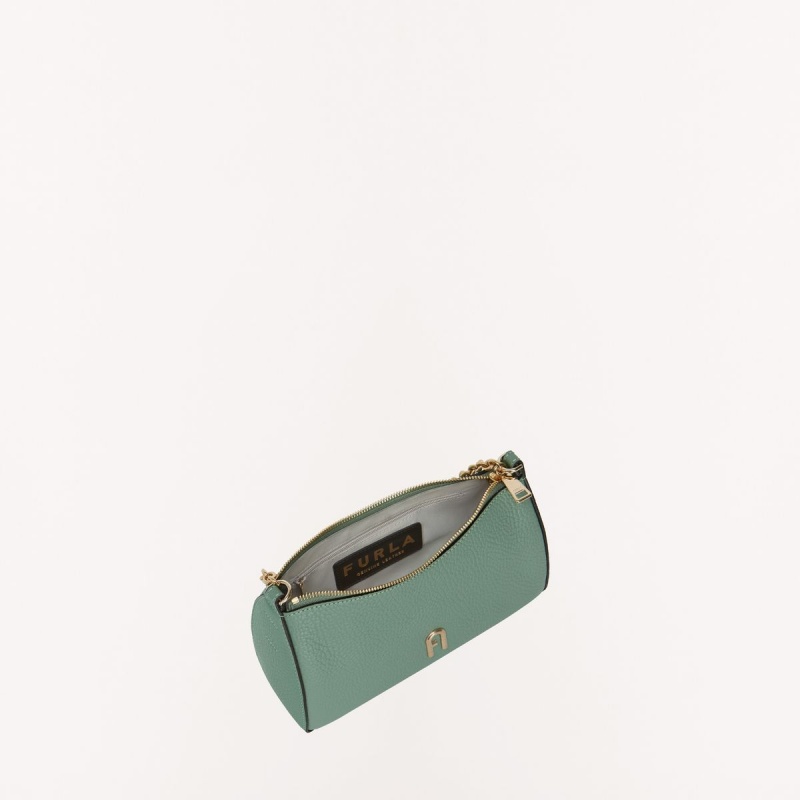 Furla PRIMULA Crossbody Taske Dame Grøn Grå Brune | 2503-FCZGL