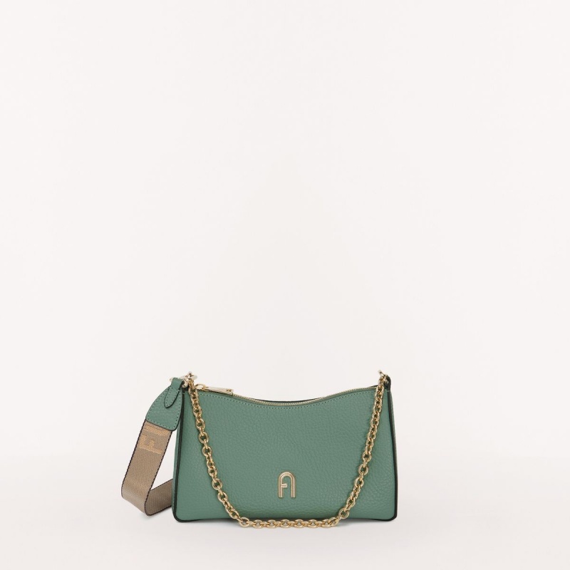 Furla PRIMULA Crossbody Taske Dame Grøn Grå Brune | 2503-FCZGL