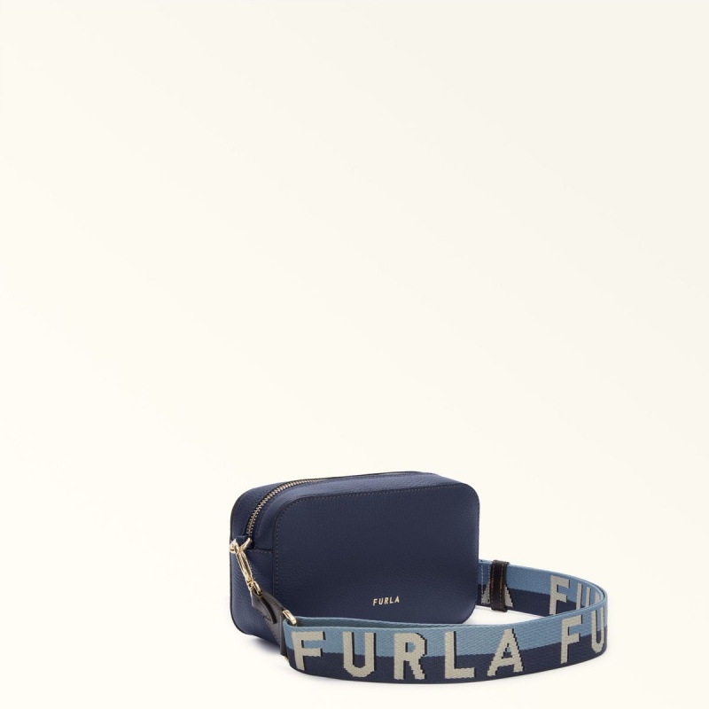 Furla PRIMULA Crossbody Taske Dame Mørkeblå | 8543-YOWKZ